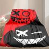 1pc Digital Print Nap Blanket, Demon Blanket for Home Use, All Season Warmth, Christmas and Valentine's Day Gift Blanket