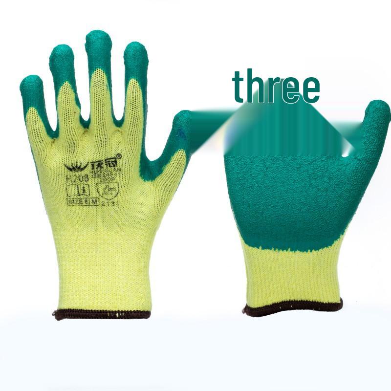 Strapazierfähige Latex-Arbeitshandschuhe mit geprägtem Griff für die Bauindustrie