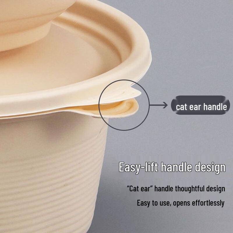 Biodegradable Round Takeout Meal Box