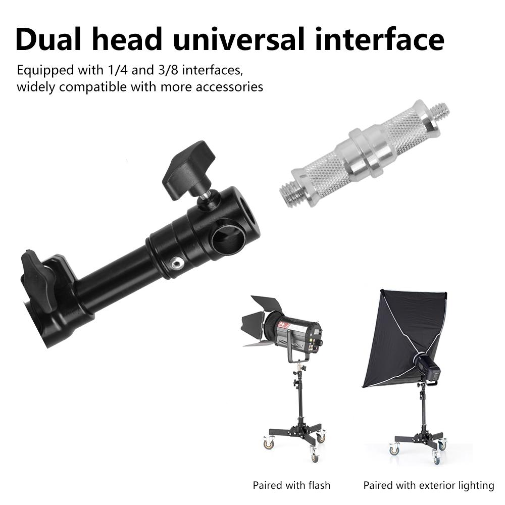 Trépied réglable de 78.5cm/30,9 pouces, support de lumière vidéo, capacité de charge de 50kg/110lb à 2 sections avec