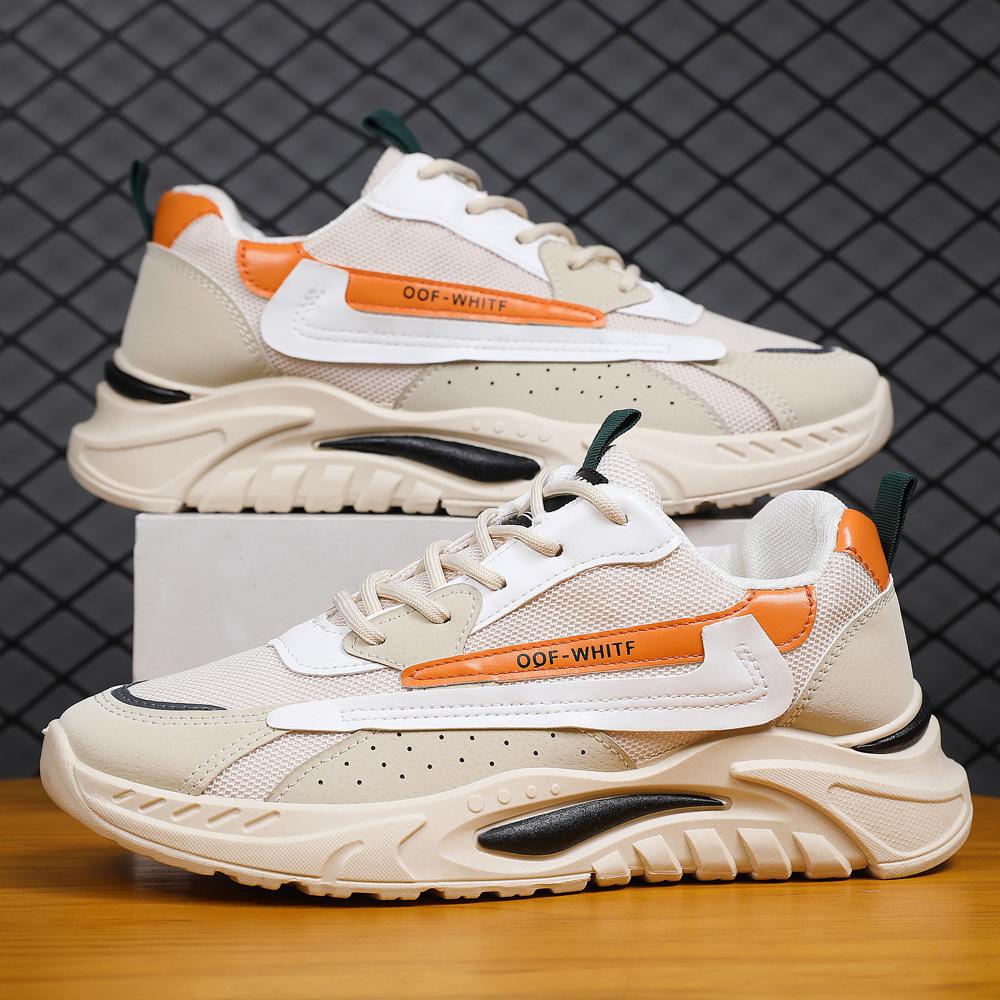 Nové jarní ležérní boty Pohodlné prodyšné běžecké boty Živé vysílání Sportovní obuv Mládežnická trendy pánská obuv