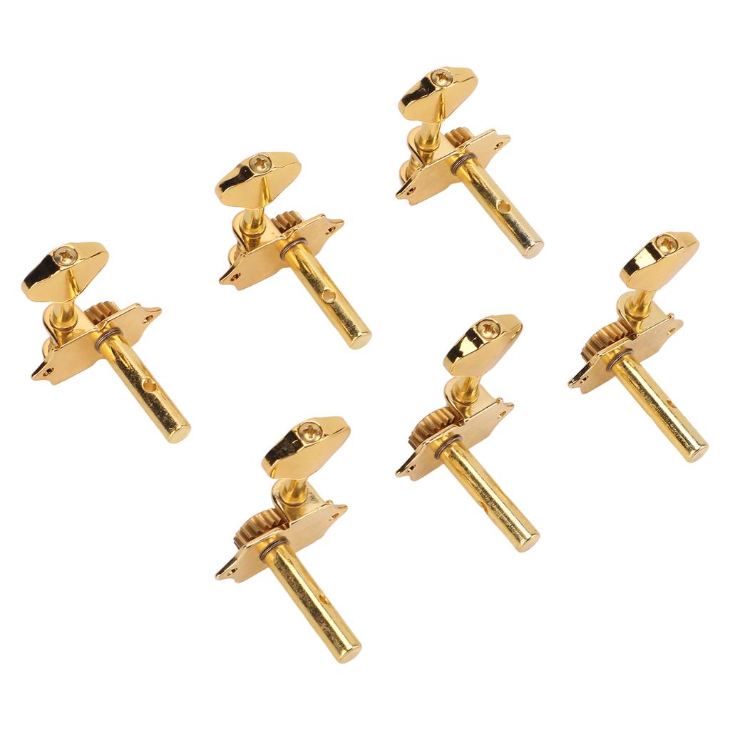 6Pcs Guitar String Tuning Peg Metal Open Tuner Key Machine Head Set Kit for Acoustic Electric