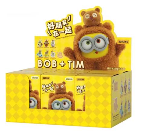 100 Percent Genuine 52TOYS Minions Bob Plus TIM Fine Friends Together Series Blind Box Plush Pendant Doll Toy Present Designed For Children