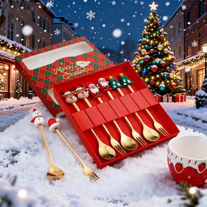 Christmas Spoon & Fork Gift Set
