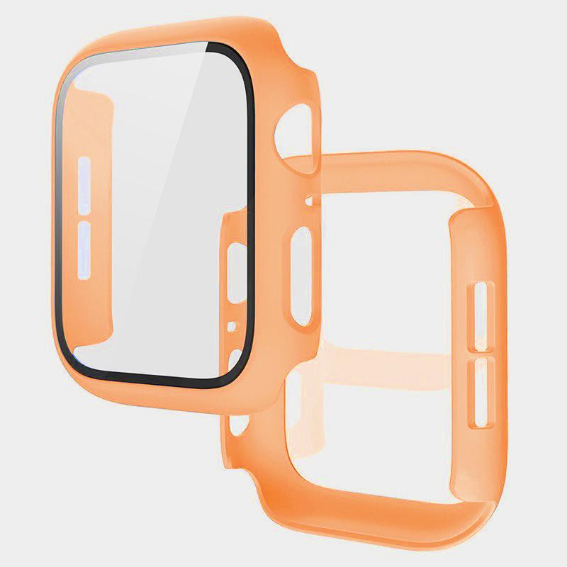 PC Case+Tempered Screen Protector For Apple Watch Ultra 3-1 11 10 46/42mm Integrated Hard Shell iWatch 9 8 7 6 5 4 SE 45mm 44mm