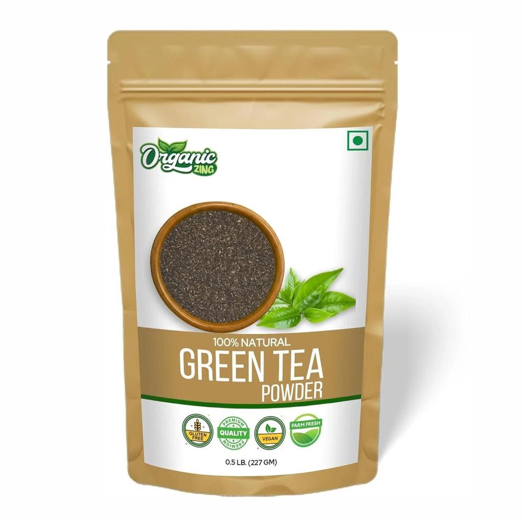 Organic Zing Green Tea Powder | Pure & Natural Food Grade 115g Herbal