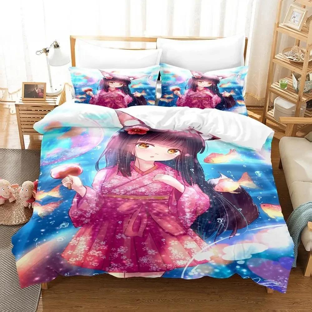 

3D Print Azur Lane Bedding Set,Duvet Cover Comforter Bed Set Quilt Cover Pillowcase,King Queen Twin Size Boys Girls Adultse 135X200cm-2pcs