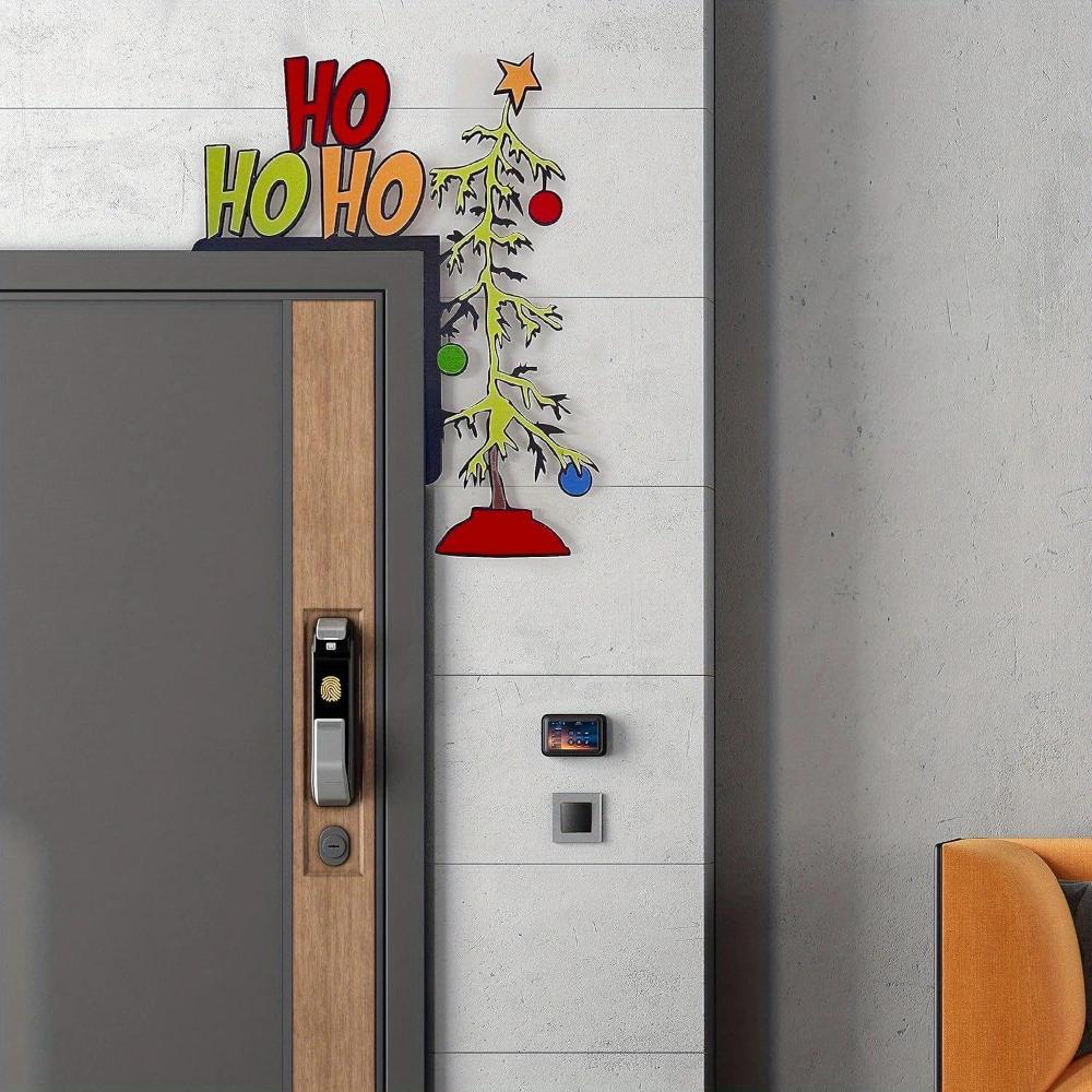 Nyckfull Jul Dörrhängare Ram Hörn Dekoration för Speglar Skåp Möbler Perfekt Julklapp Juldekoration