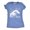 Womens 'Life's a Beach' Graphic T-Shirt, Wave Design