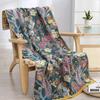 Country Flowers Adult Bath Towel Soft Large Size Cotton Gauze Beach Towel 80x160cm Jacquard Swimming Pool Bath Wrap Quick-Dry