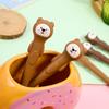 10 stücke 0,5mm cartoon bär weichen kleber neutral stift anlage kreative unterzeichnung schwarz wasser stift schreibwaren shop wasser stift büro liefert
