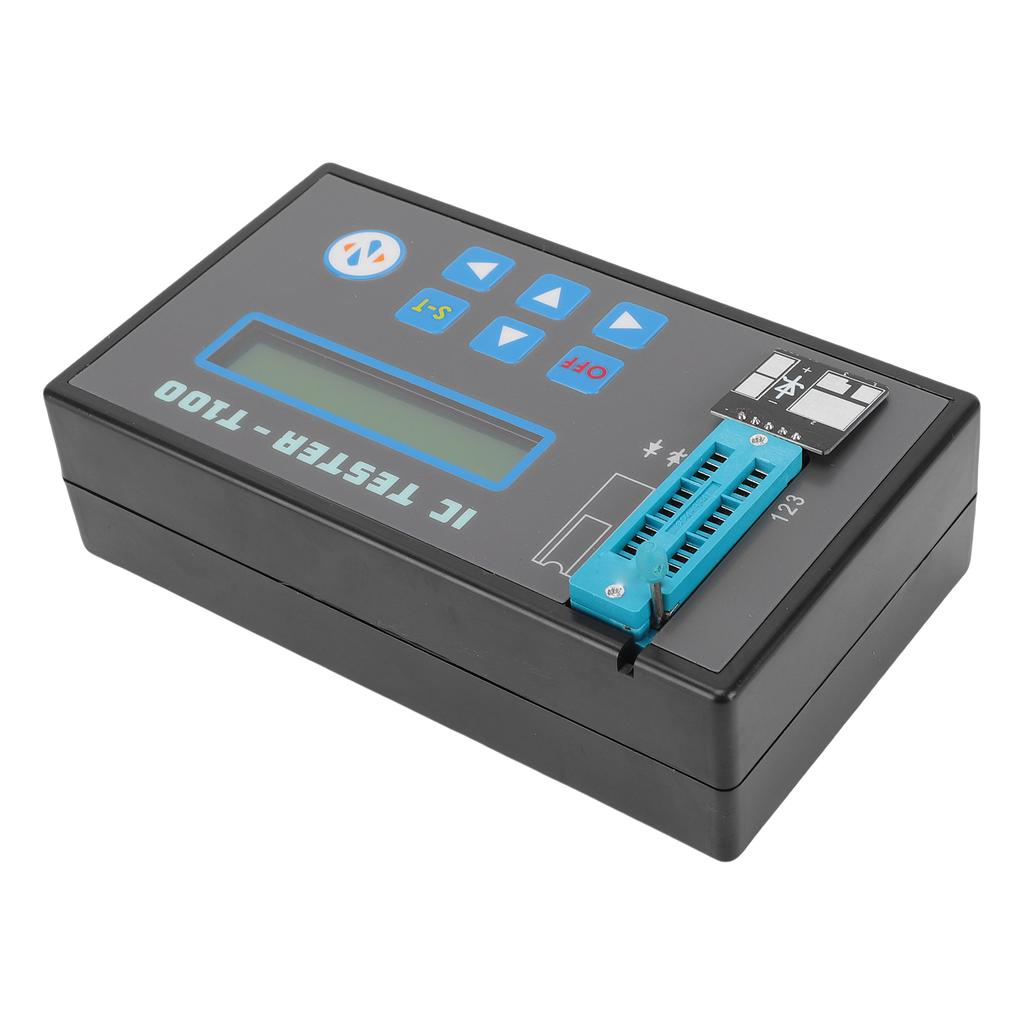 Integrated Circuit Tester LED Multifunctional Triode Diode IC Transistor Meter with 2 Terminal for Microelectronics