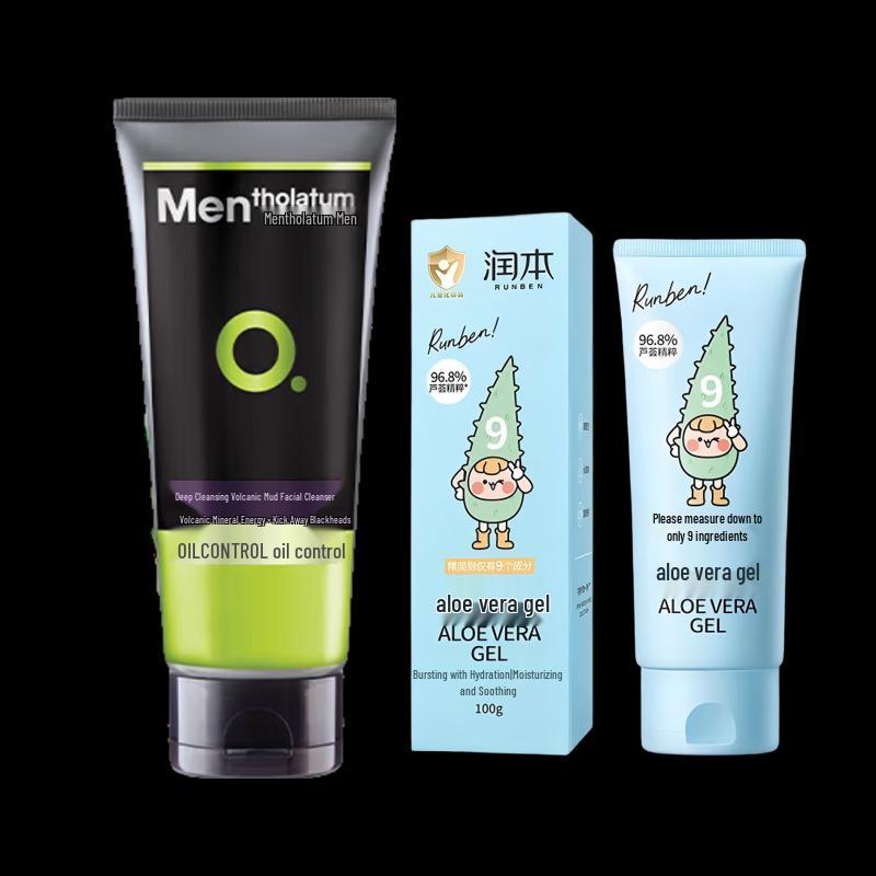 

Mentholatum Blackhead Volcanic Mud Cleanser & Aloe Vera Gel Set