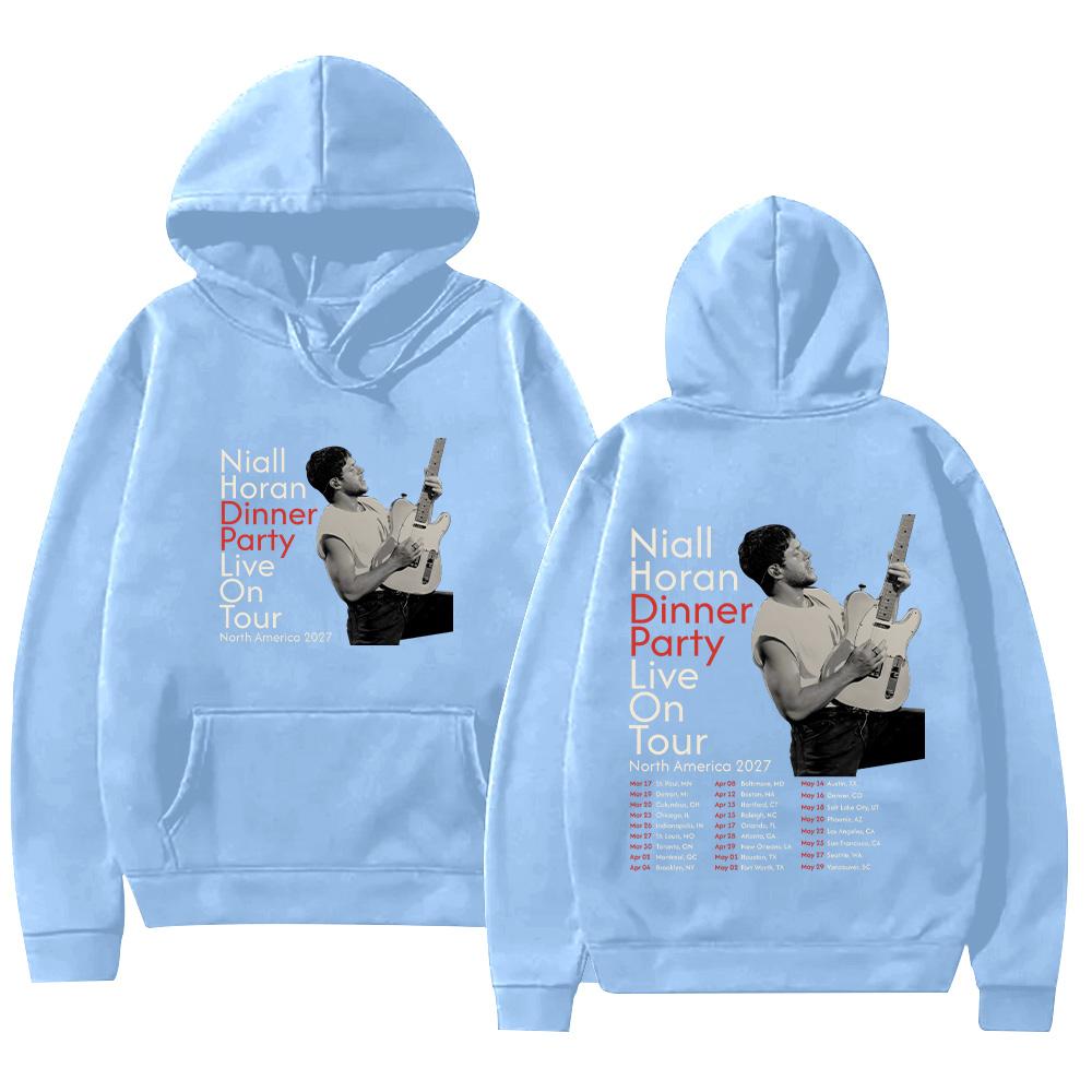 Niall Horan Dinner Party Live Tour North America 2027 Hoodie Y2k High Street Sweatshirt  Male Clothes Pullover Unisex Streetwear