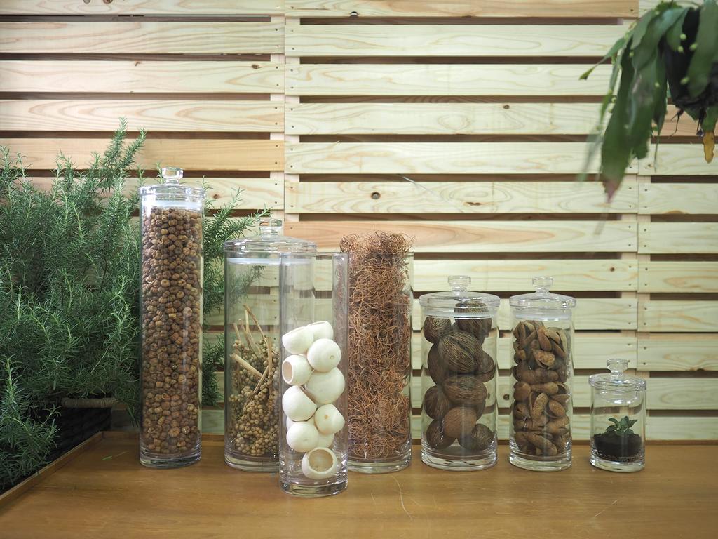 FOYER Nietłukący wazon Podstawa na kwiaty Poliwęglan Stylowy Wysokość 30 cm Szerokość 10 cm Duży 2300005