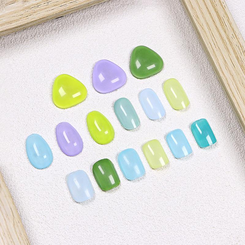 Clear Solid Oval Triangle Square Shape Nail Tools Nail Table Color Card Display Diy Manicure Nail Tips Practice Tools