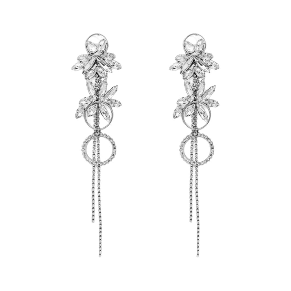

Versatile Pendant Earrings Elegant Exaggerated Large Earrings Chic Fringe Hoop Earrings Wedding