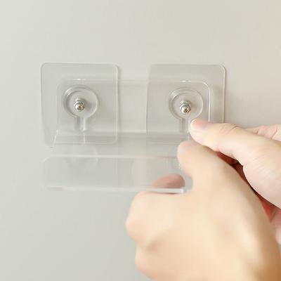 Acrylic Wall Mount Floating Shelf No Drill Adhensive Mini Security Camera Baby Monitor Small Items Storage Support Holder Stand