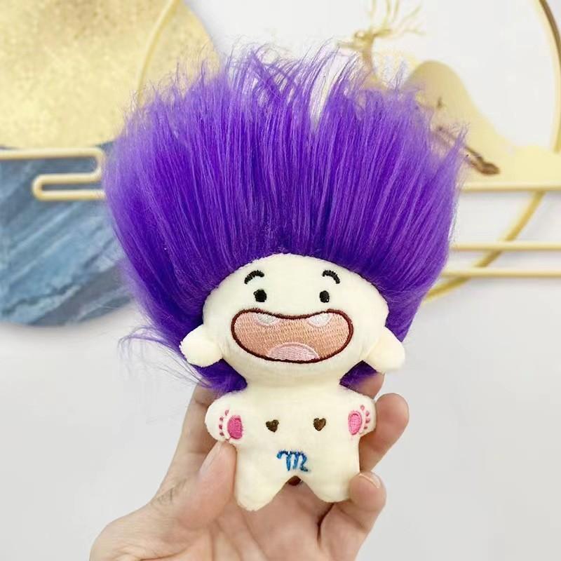 

Charming Constellation Missing Teeth Plush Doll Keychain Adorable Zodiac Gift Scorpio Doll