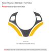 For BMW E90 E92 E93 Made of Alcantara Steering Wheel Trim Covers M Performance Stickers Carbon Fiber Car Interior Accessories