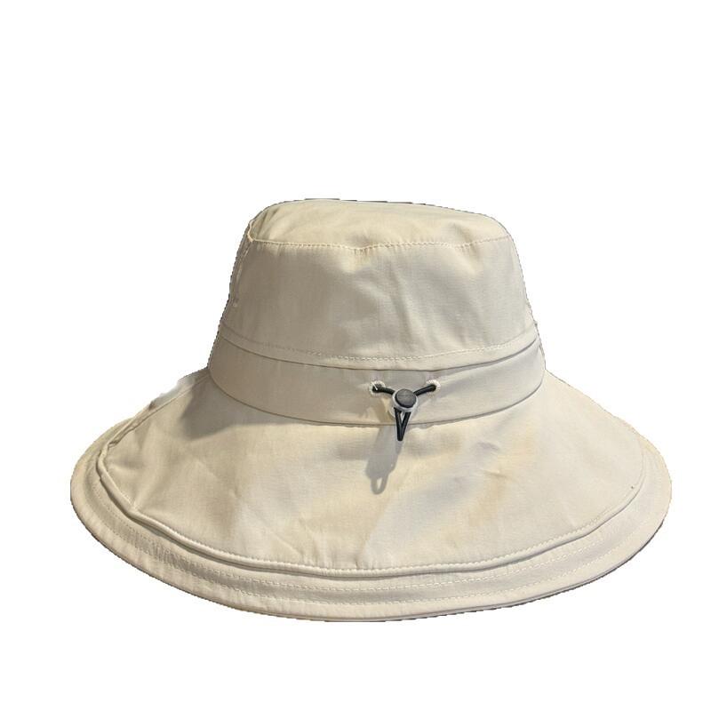 Korean-style summer large-brim foldable UV protection sun hat for men and women, outdoor sun protection hiking and mountaineering hat