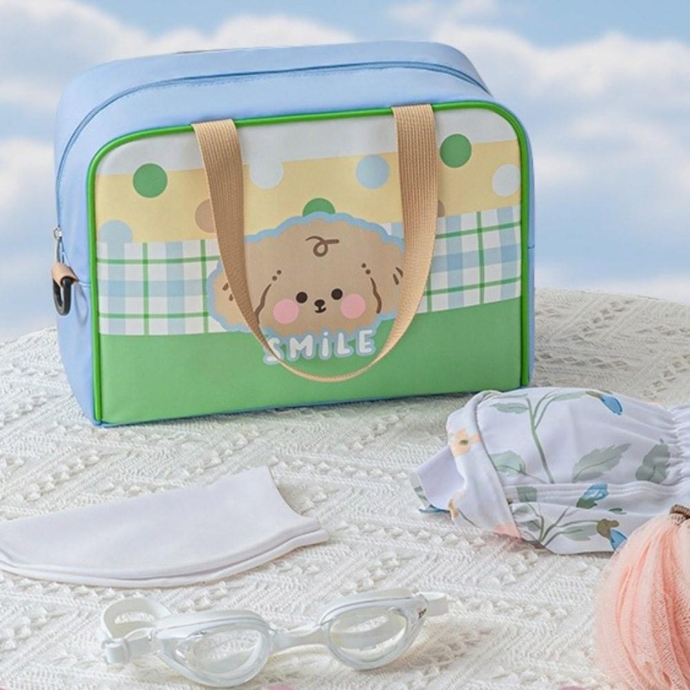 Dry Wet Separation Crossbody Fitness Bag Animal Pattern Cartoon Sports Bag  Boys Girls