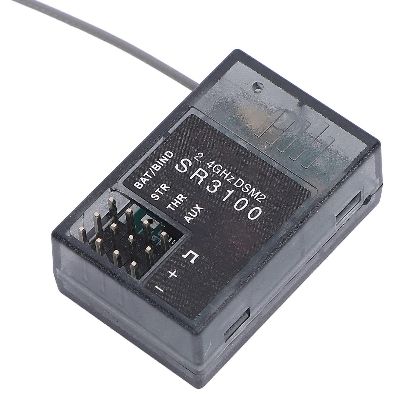

3-канальний приймач SR3100 для пульта дистанційного керування DX3R DX5C 2,4 ГГц 3-канальна модуляція 3,5-9,6 В