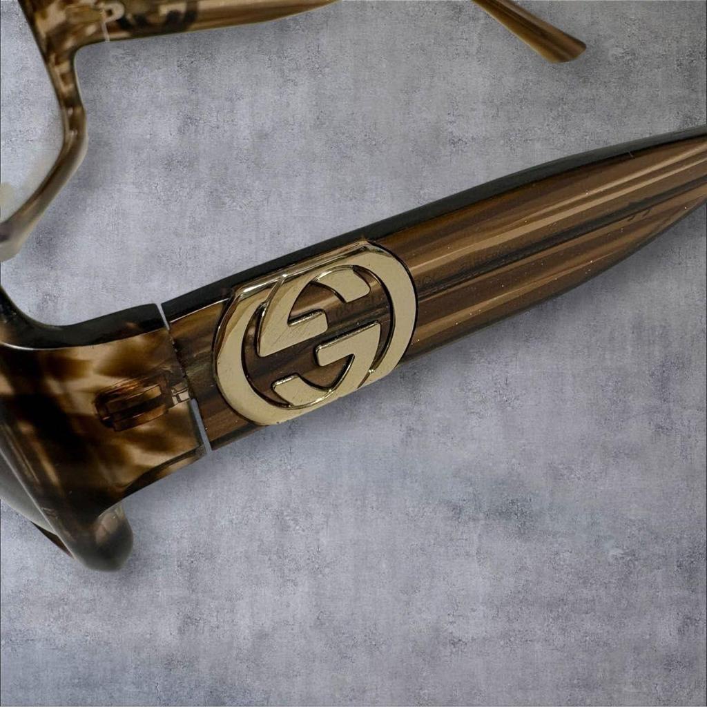 Used GUCCI Sunglasses Archive Y2k Interlocking Logo Sunglasses Eyewear Gucci Brown