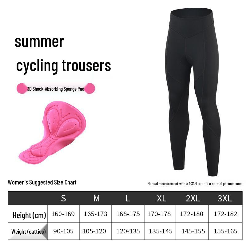 XINTOWN Damen-Radhose, Polyester-Baumwolle, lang, für Sommer, Frühling und Herbst, geeignet für Mountainbiken und Rennradfahren.