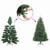 Artificial Christmas Tree with 300 LEDs and Stand Green 240 cm