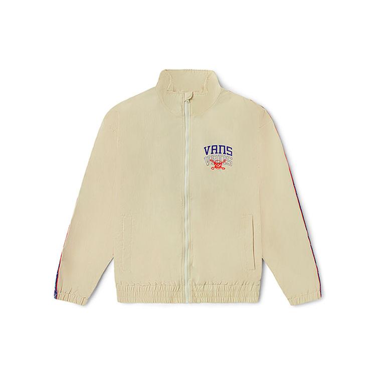 Куртки Vans Унисекс Кремовый Стойка Умеренный Рабочая одежда VN0A54JSZ6K XXL