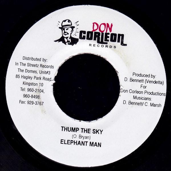 7inch Record ELEPHANT MAN - Thump The Sky NONE Don Corleon Rec 2004 Jamaica Reggae, Ska & Dub Used
