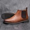40~46 Men Chelsea Boots Brand Retro Comfortable 2024 Fashion Men Boots #KD5241