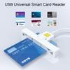 Type-C Smart Card Reader Plug-and-Play Card Windows Portable Bank Reader for USB 2 Chip Card Reader