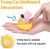 Funny Rubber Duck Car Decor with Fashion Sunglasses, Gold Chain & Hat - Quirky Dashboard Accessory for Car Interior Decoration