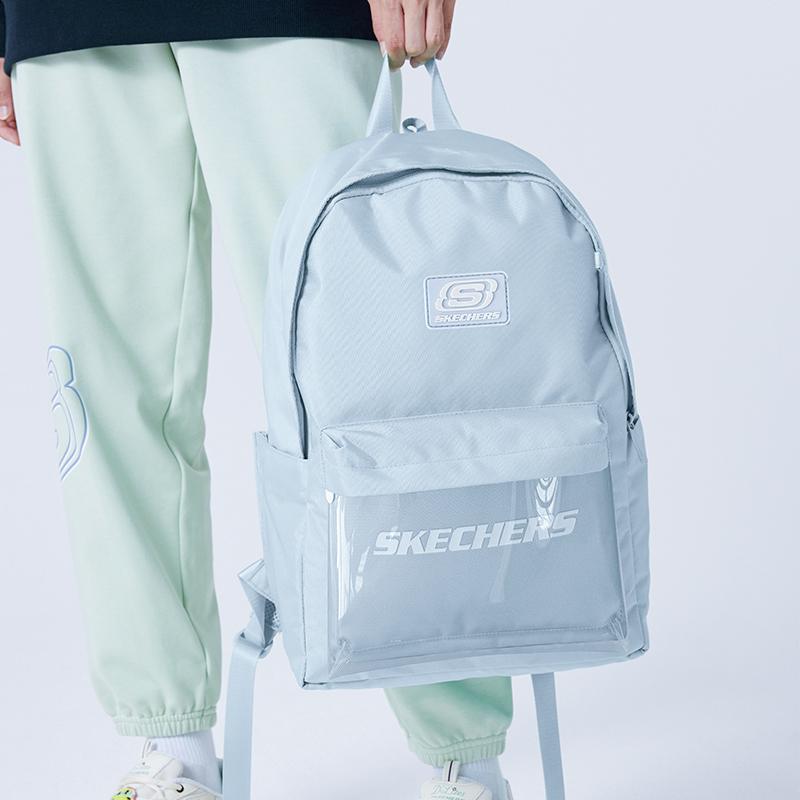 Skechers Transparent Anime Polyester Pain Bag Regular Couple Unisex Bags Blue Gray Red L325K087-03GB