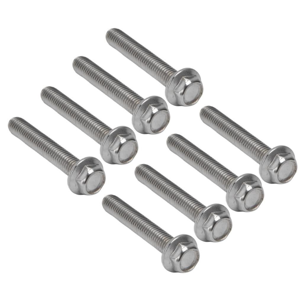 20Pcs M10x1.5 Screw Bolts A2?70 Stainless Steel Flanged Hex Head Bolt with Gasket DIN6921M10x60