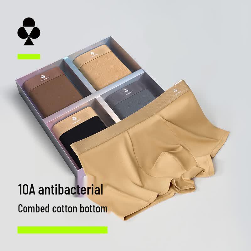 Men's Antibacterial Cotton Boxer Briefs