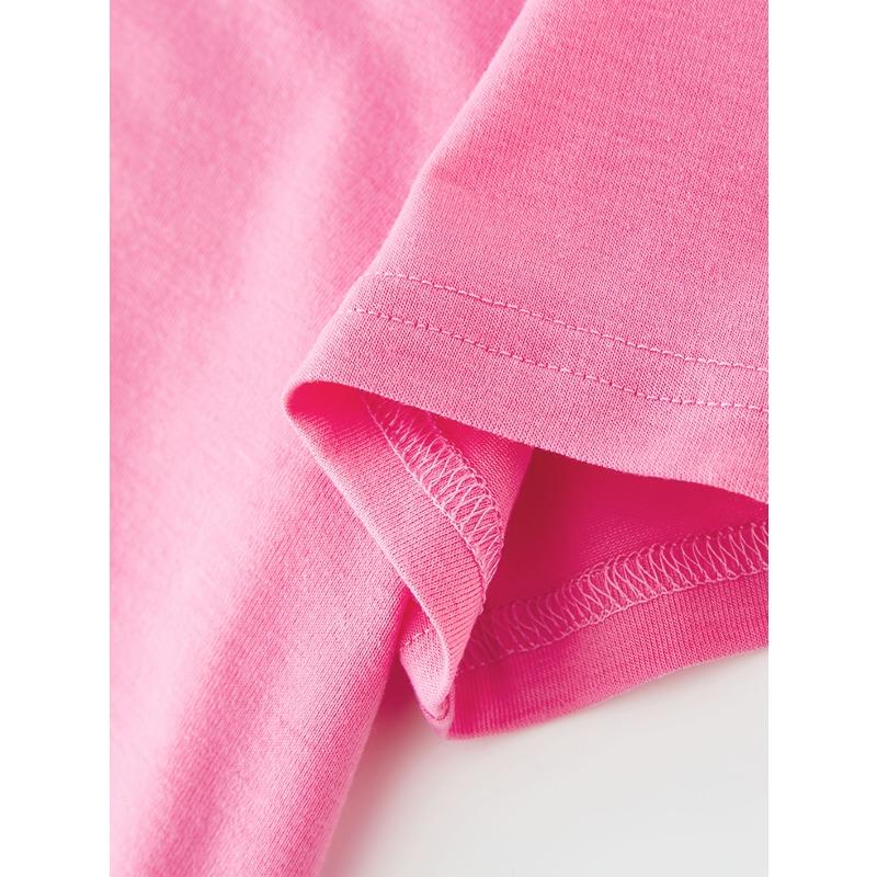 European Size Girls Heart Print Mother and Child T-Shirt Fashionable Versatile and Comfortable