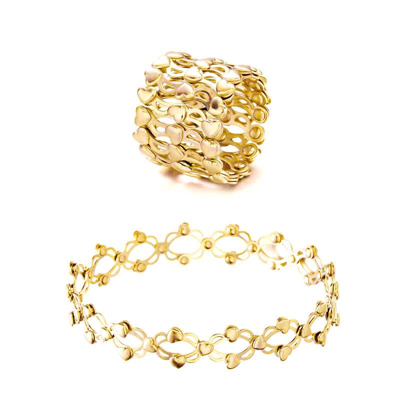 , new creative telescopic ring, deformable copper bracelet, fashionable size adjustable ring
