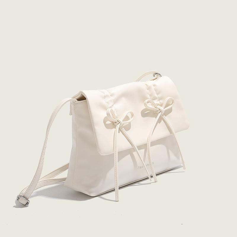 Ballet Style Underarm Bag Women's French Niche Bow Strap Shoulder Bag Large Capacity Crossbody Bag