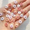 50Pcs Mixed Colorful Chocolate Donuts Nail Art Flat back Rhinestone Bead Scrapbook DIY Manicures Appliques Accessories Crafts