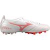 Mizuno Pro III Pro AG Kunstrasen Stoßdämpfend Rutschfest Fußballschuhe Herren Fußballschuhe Weiß Rot P1GA208464