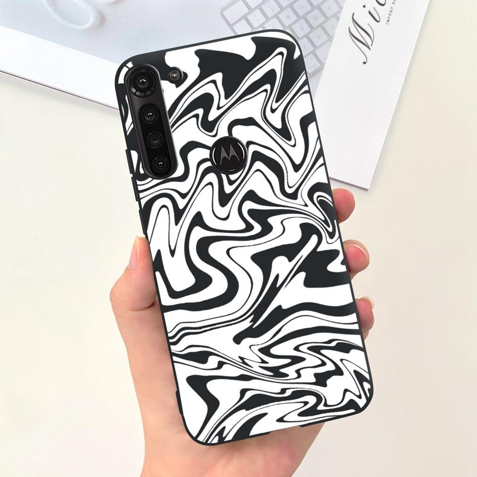 For Motorola Moto G8 Power Case XT2041-1 XT2041-3 Cover Fashion Marble Flower Soft Slim Phone Funda For Moto G 8 G8 Power Bumper