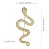 Unique Gold Tone Snake Brooch Designed for Trendsetters and Jewelry Collector Practical Zinc Alloy Lapel Pin Decoration