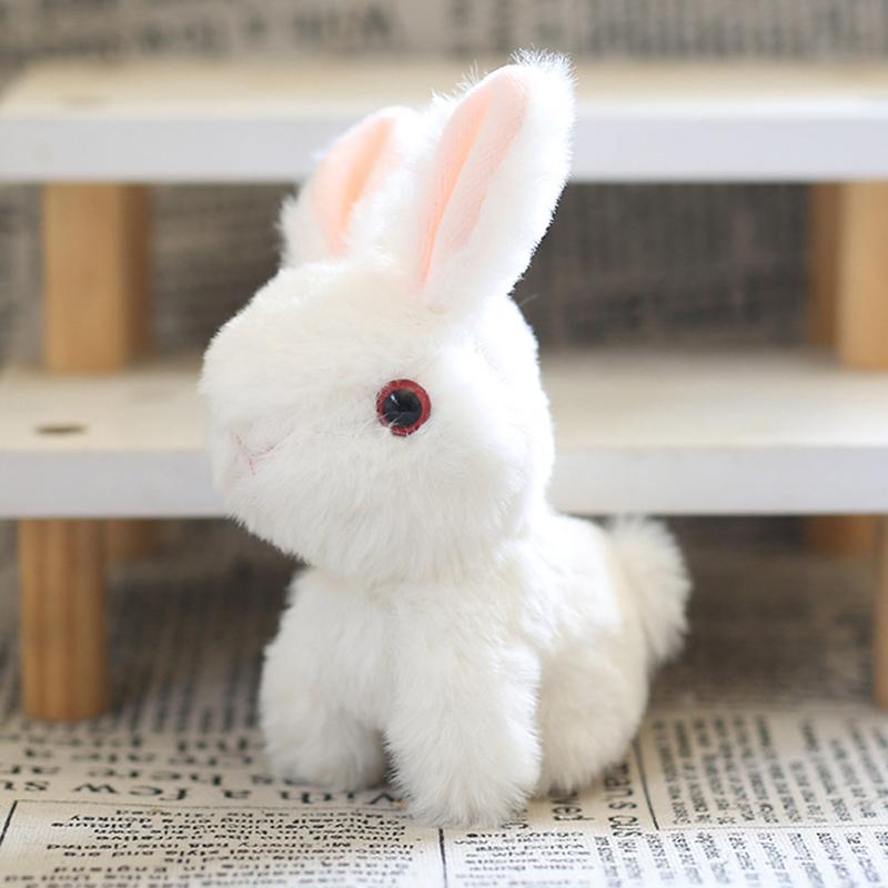 1Pcs Easter Bunny Rabbits Simulation Soft Fur Color Starry Sky Color Cute Bunny Children Plush Interactive Animal