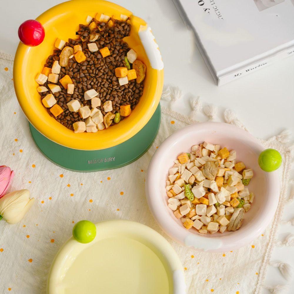 Ceramic Pet High Foot Bowl Height Adjustable Pet Drinking Feeder Multi-use Cat Bowl  Kitten Puppy