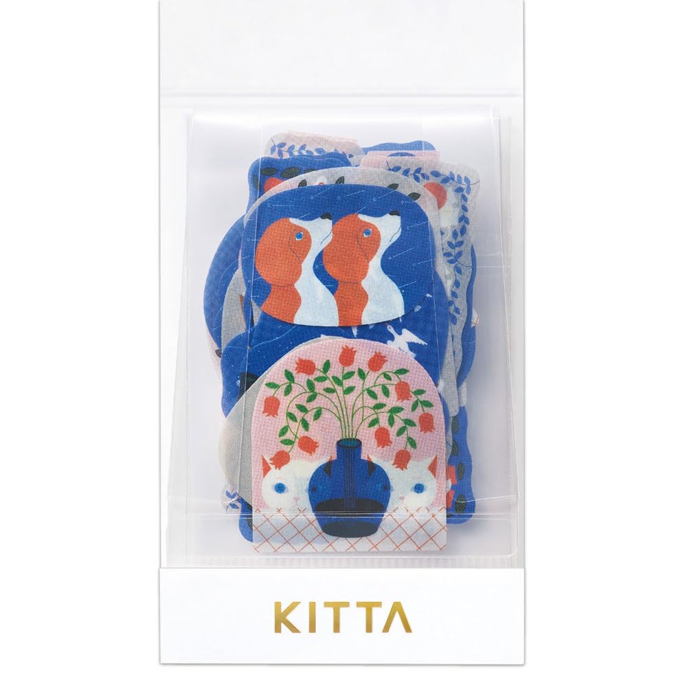 King Jim Flake Small and Masking Tape Shinwa KITF002 Stickers, Easy-to-Hold KITTA,