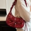 This Year's Popular Pleated Bag Women's 2025 New Trend Fashion Casual Niche Simple Commuter Underarm Shoulder Bag