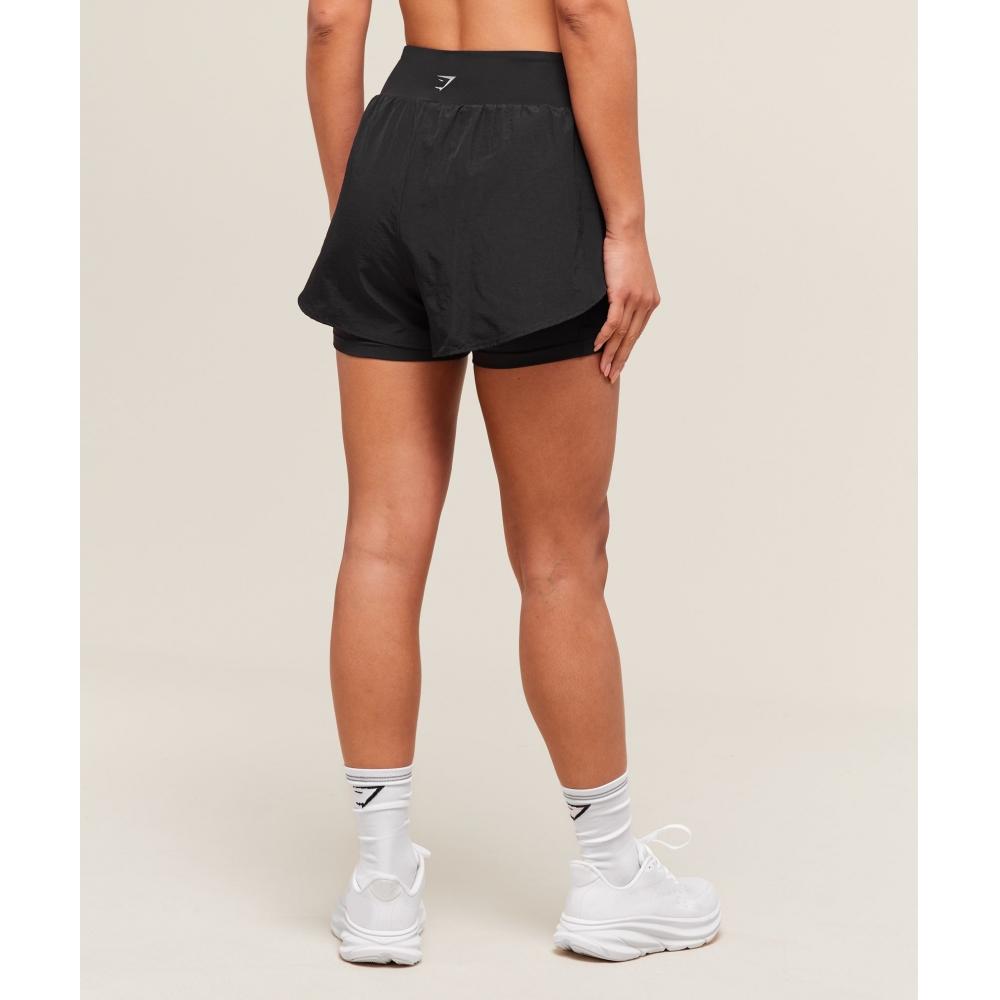 Gymshark RunnIng 2 In 1 Shorts Black B3c4d Bb2j